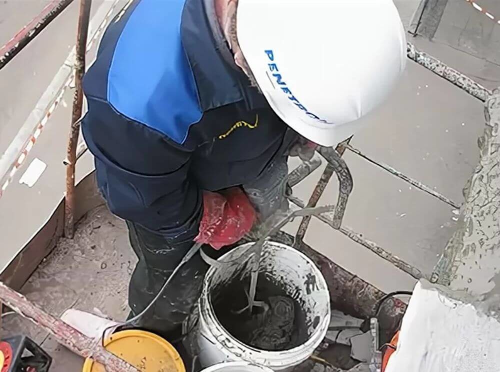 Приготовление растворной смеси